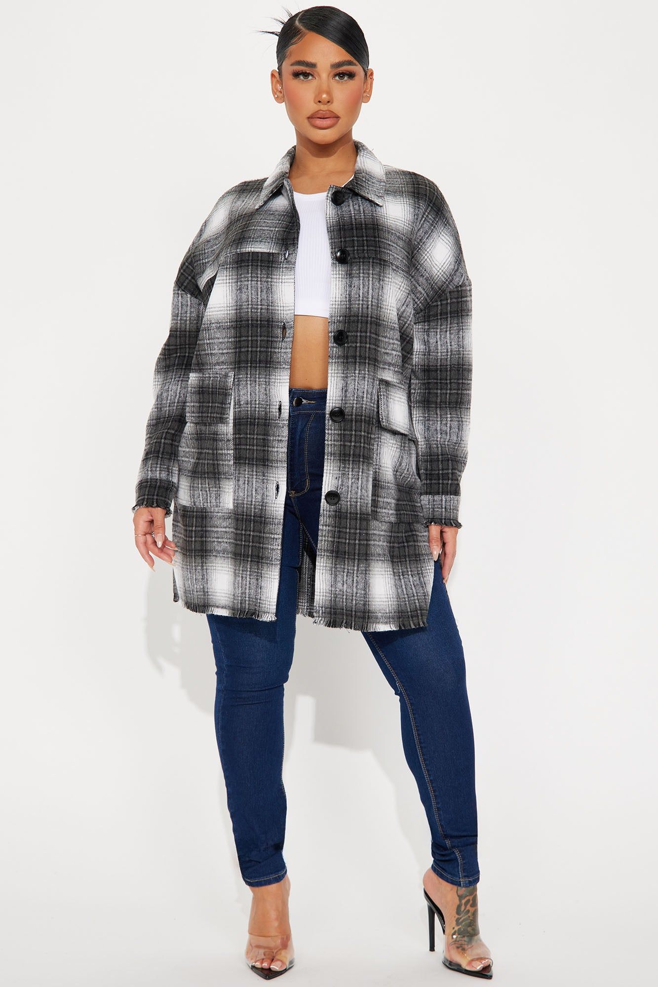 Hailey Shacket - Black sold by Fashion Nova product image thumbnail 2