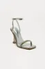 Feel The Mood Rhinestone Heeled Sandals - Silver sold by Fashion Nova