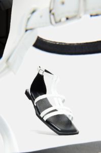 The New Classic Flat Sandals - White sold by Fashion Nova