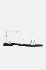 The New Classic Flat Sandals - White sold by Fashion Nova