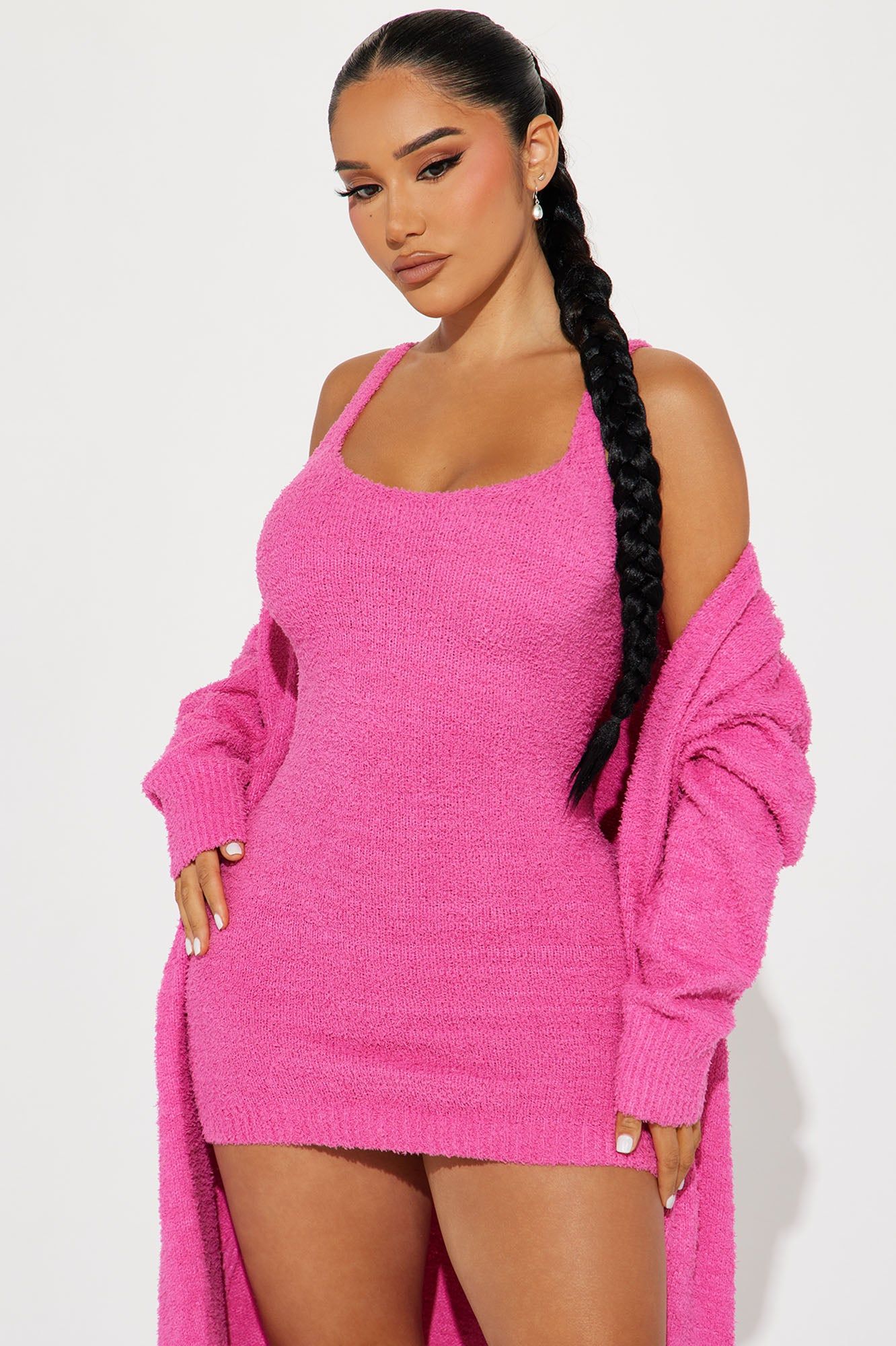 Camille Cozy Mini Dress Set - Pink sold by Fashion Nova product image thumbnail 2