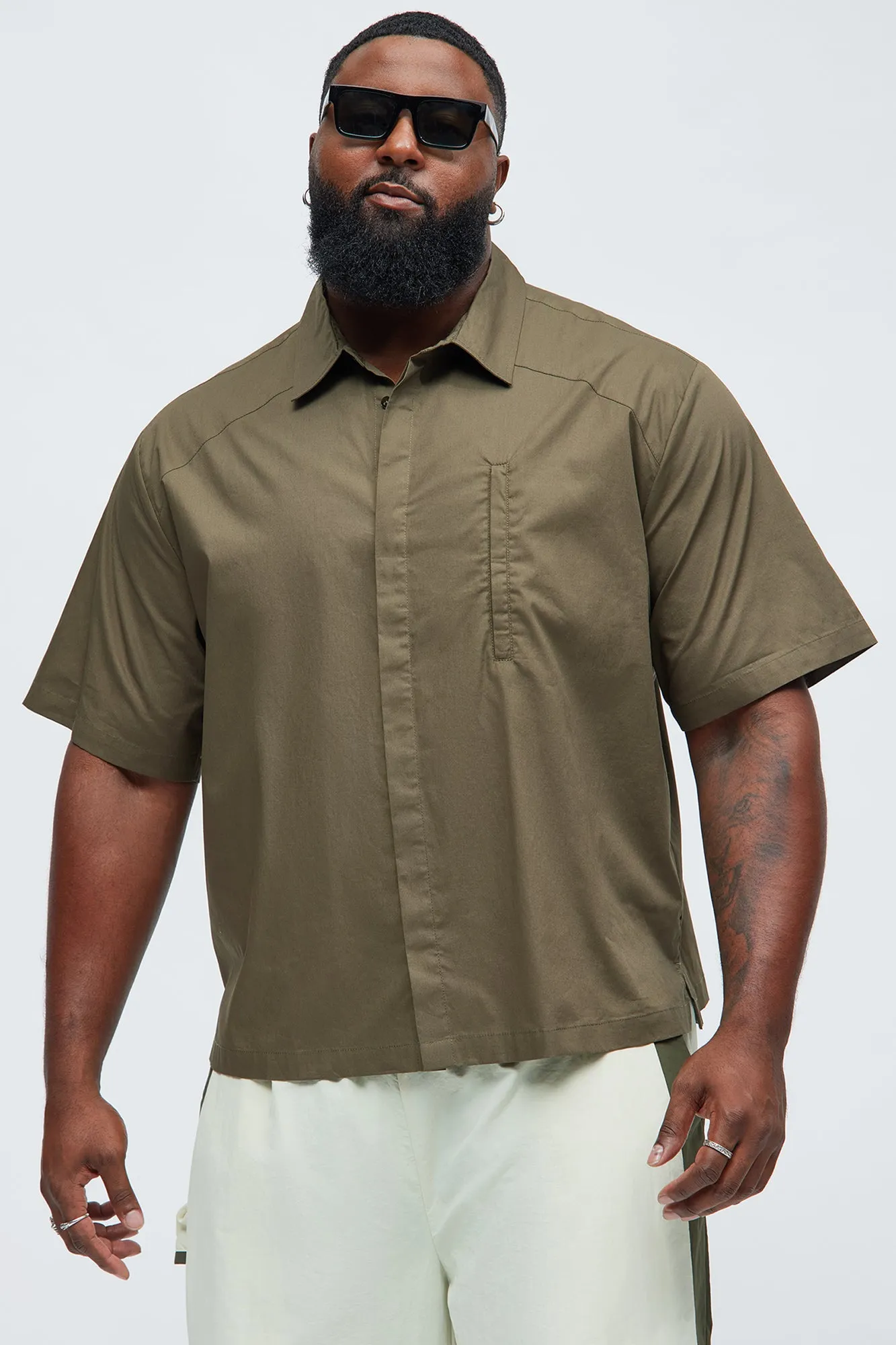 Vinton Shirt - Olive sold by Fashion Nova product image thumbnail 5