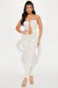 Just A Crush Lace Jumpsuit - White sold by Fashion Nova