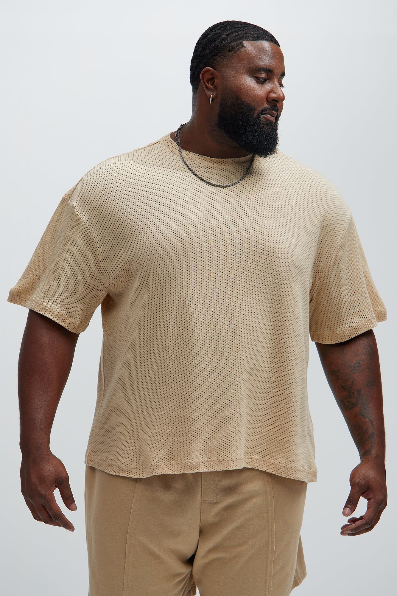 Randall Relaxed Textured Tee - Tan sold by Fashion Nova product image thumbnail 5