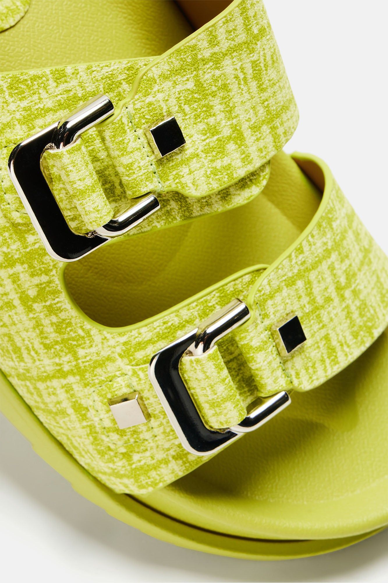 Be Ready Tweed Slides - Lime sold by Fashion Nova product image thumbnail 2