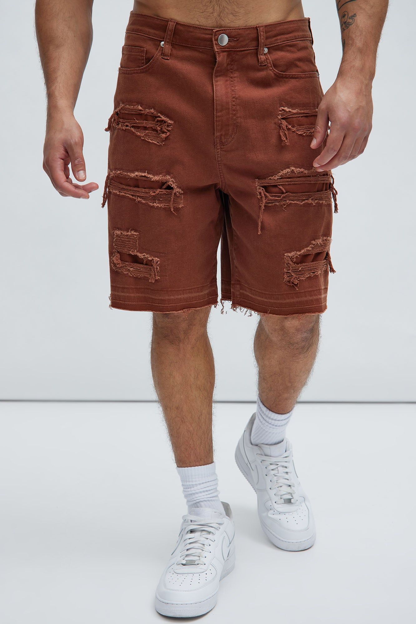Irving Relaxed Shorts - Chocolate sold by Fashion Nova product image thumbnail 3