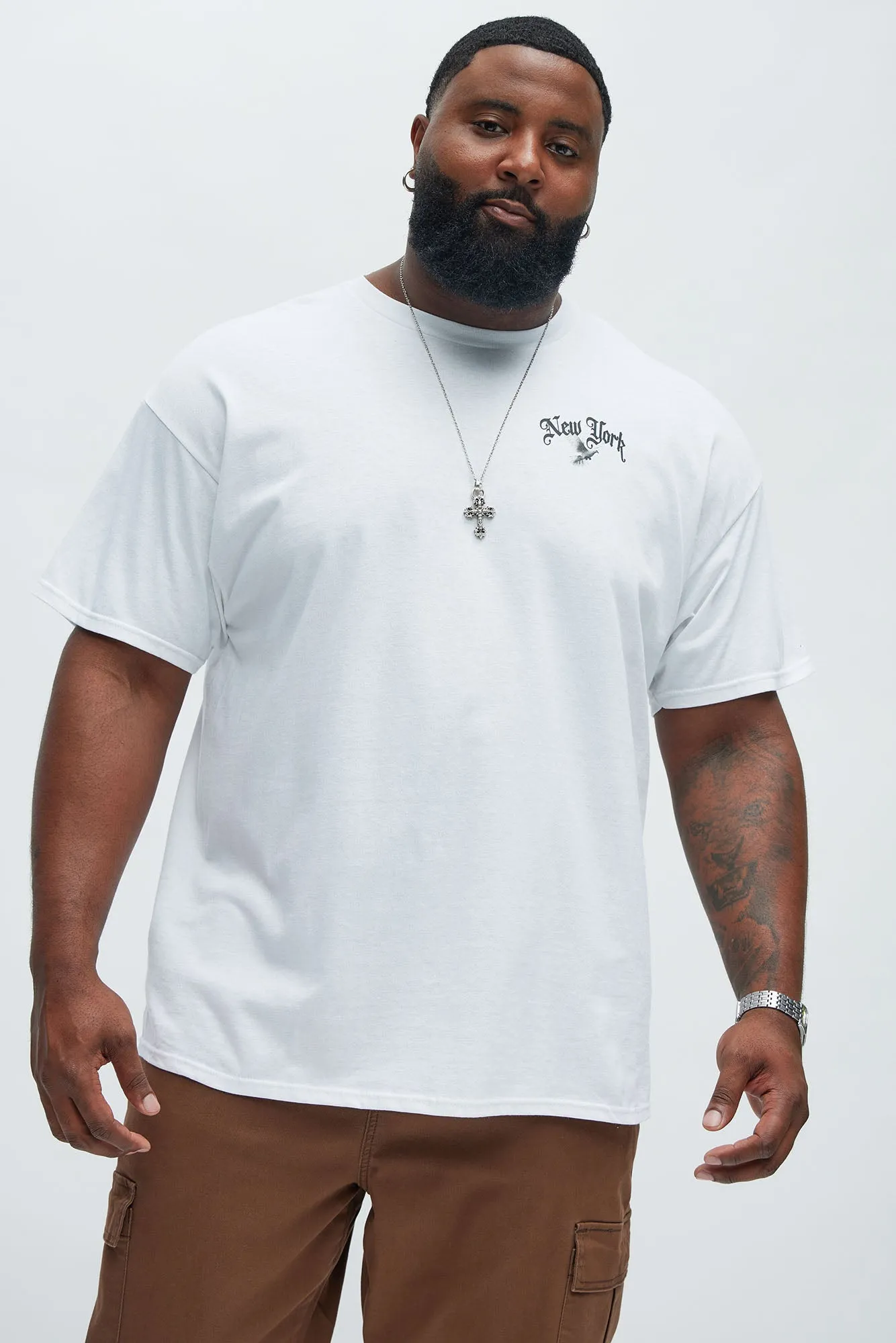 New York The Big Apple Short Sleeve - White sold by Fashion Nova product image thumbnail 5