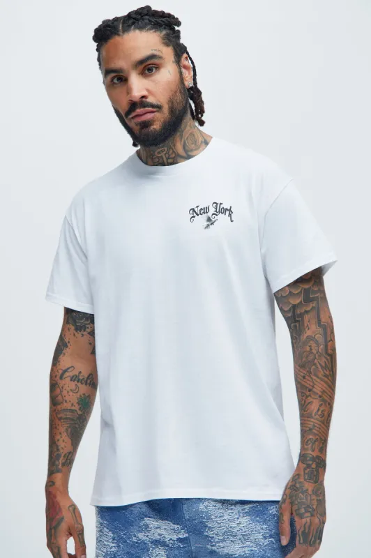 New York The Big Apple Short Sleeve - White sold by Fashion Nova