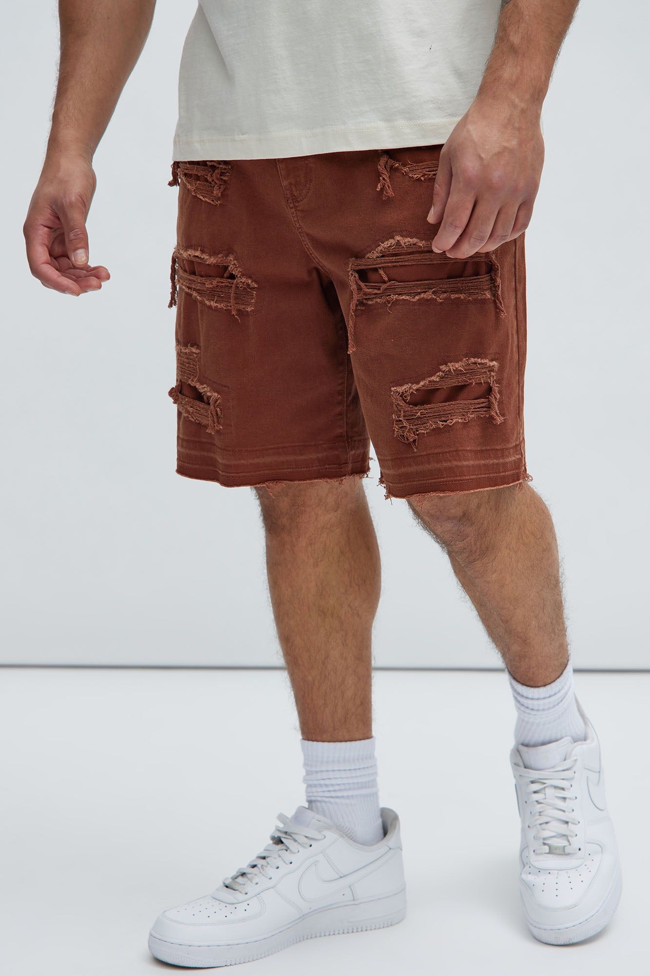 Irving Relaxed Shorts - Chocolate sold by Fashion Nova