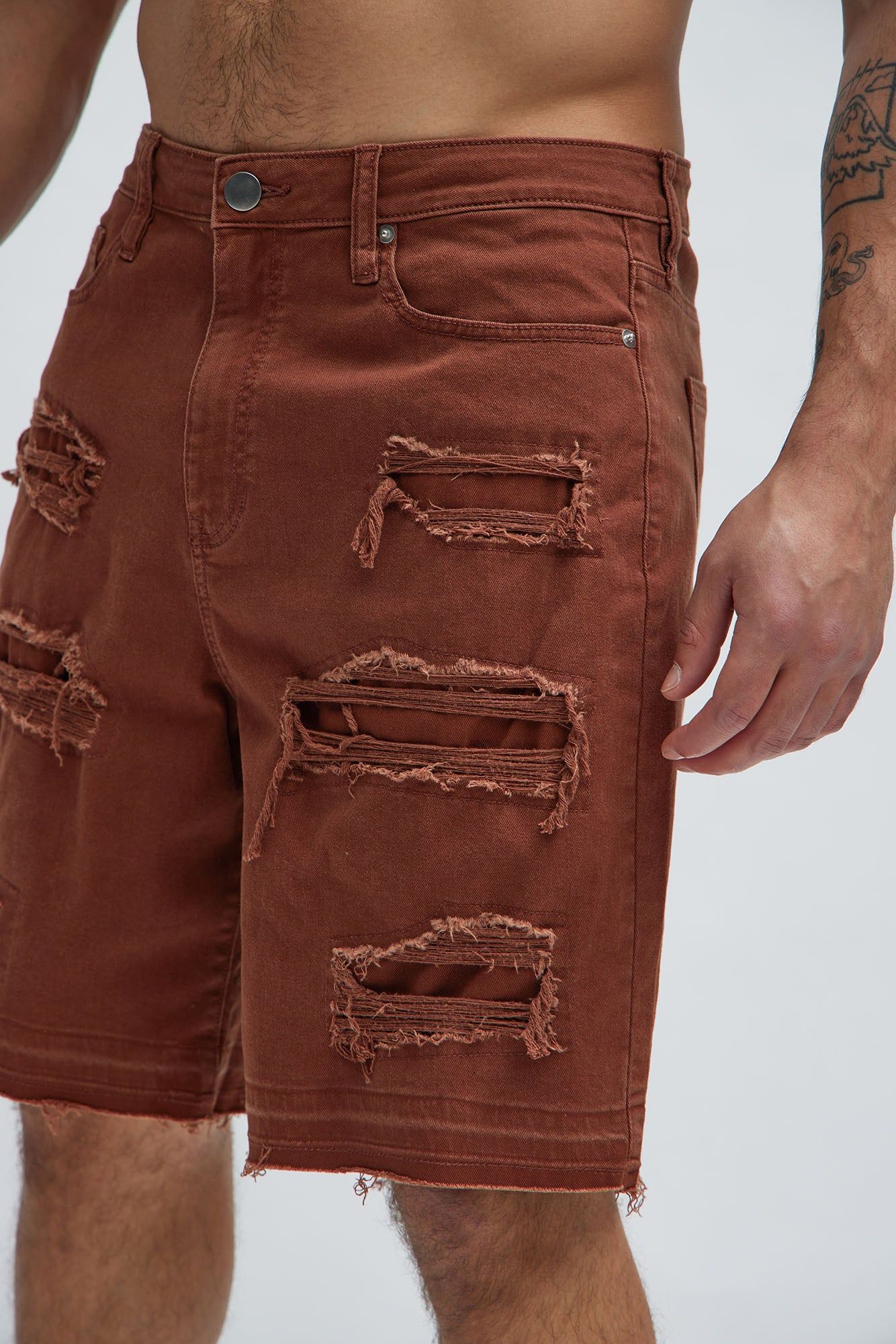 Irving Relaxed Shorts - Chocolate sold by Fashion Nova product image thumbnail 4