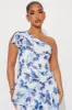 Roses Are Red Chiffon Maxi Dress - Blue/combo sold by Fashion Nova