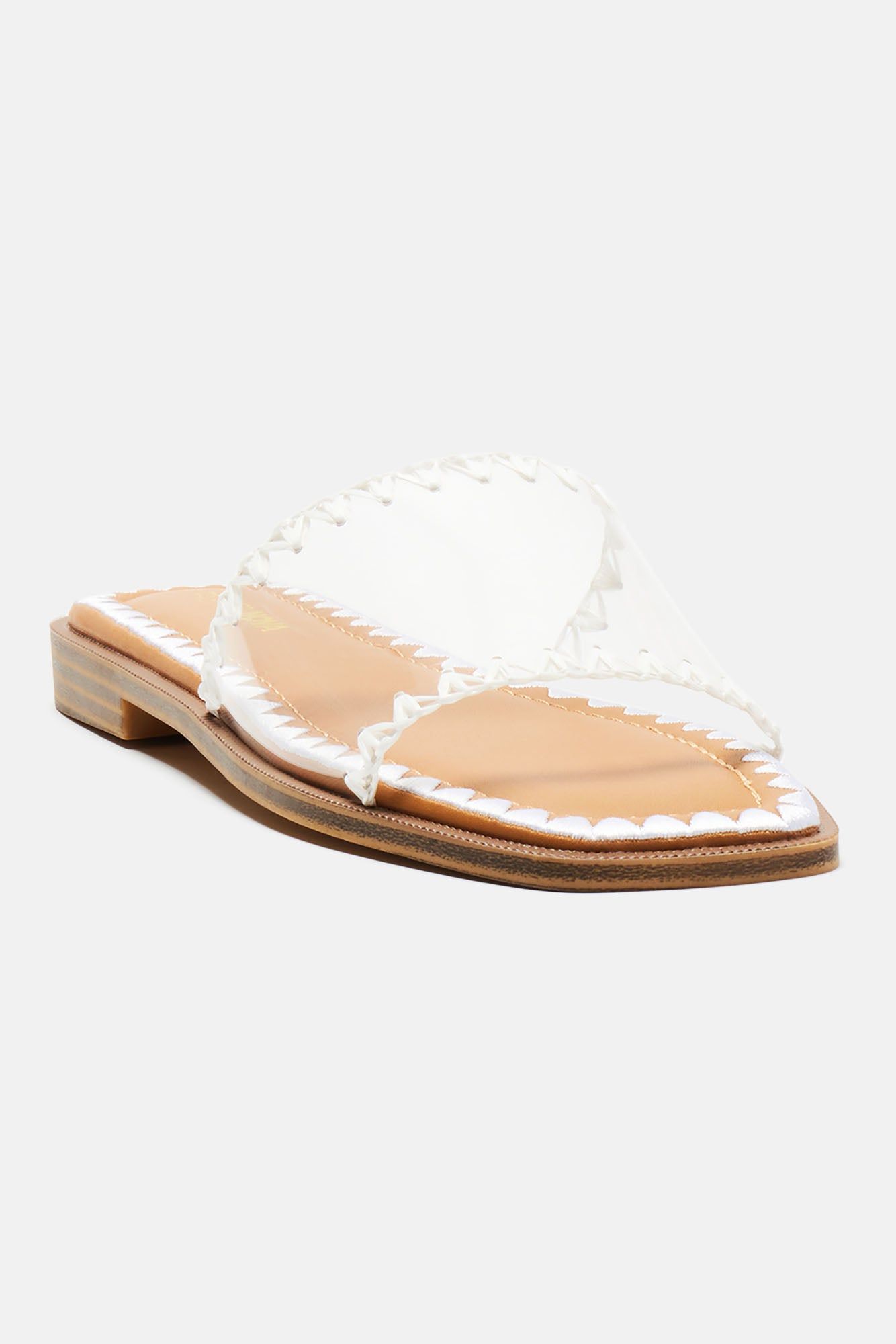 Alexia Flat Sandals - White sold by Fashion Nova product image thumbnail 3