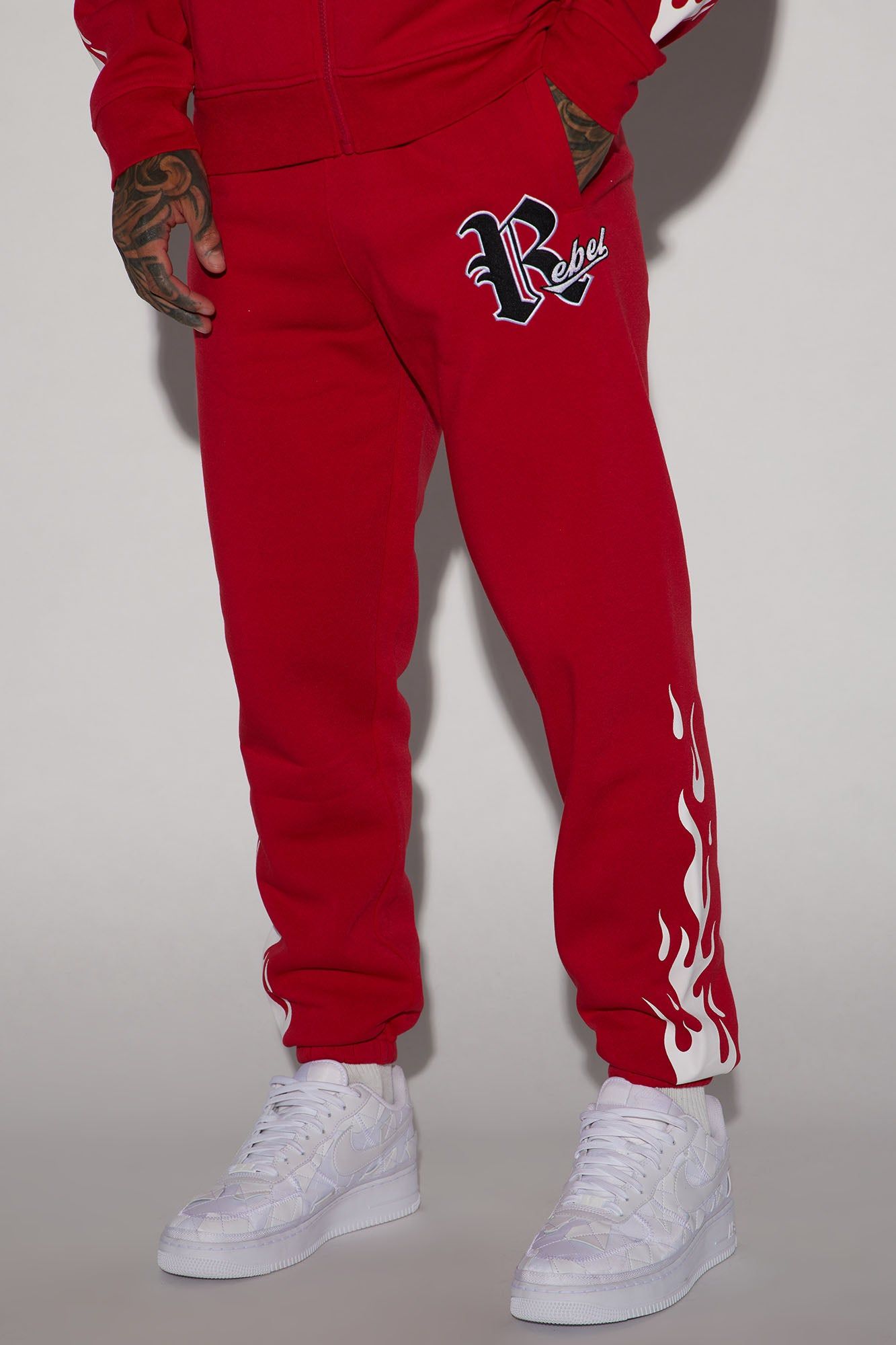 Rebel Club Jogger - Red sold by Fashion Nova