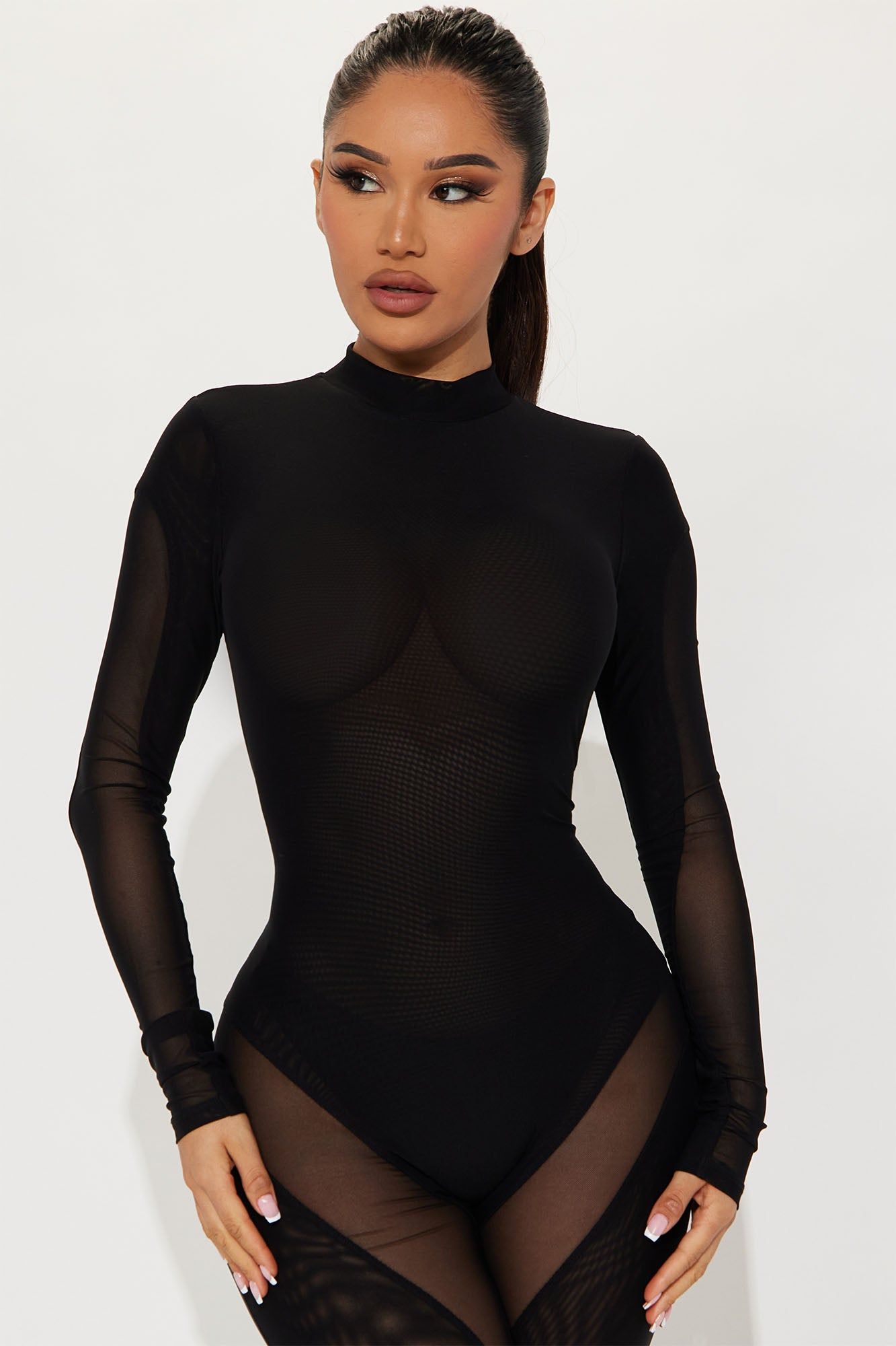 Char Mesh Jumpsuit - Black sold by Fashion Nova product image thumbnail 2