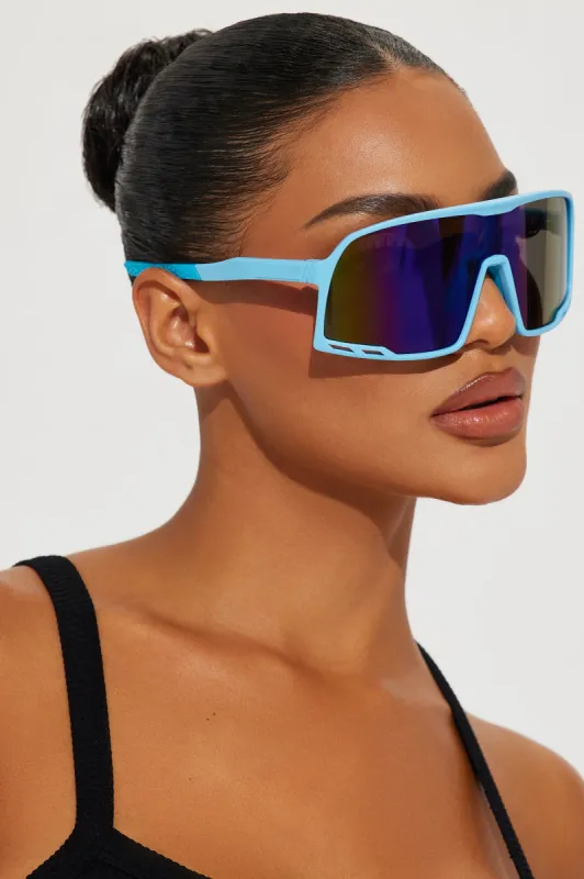 Making Waves Sunglasses - Blue sold by Fashion Nova