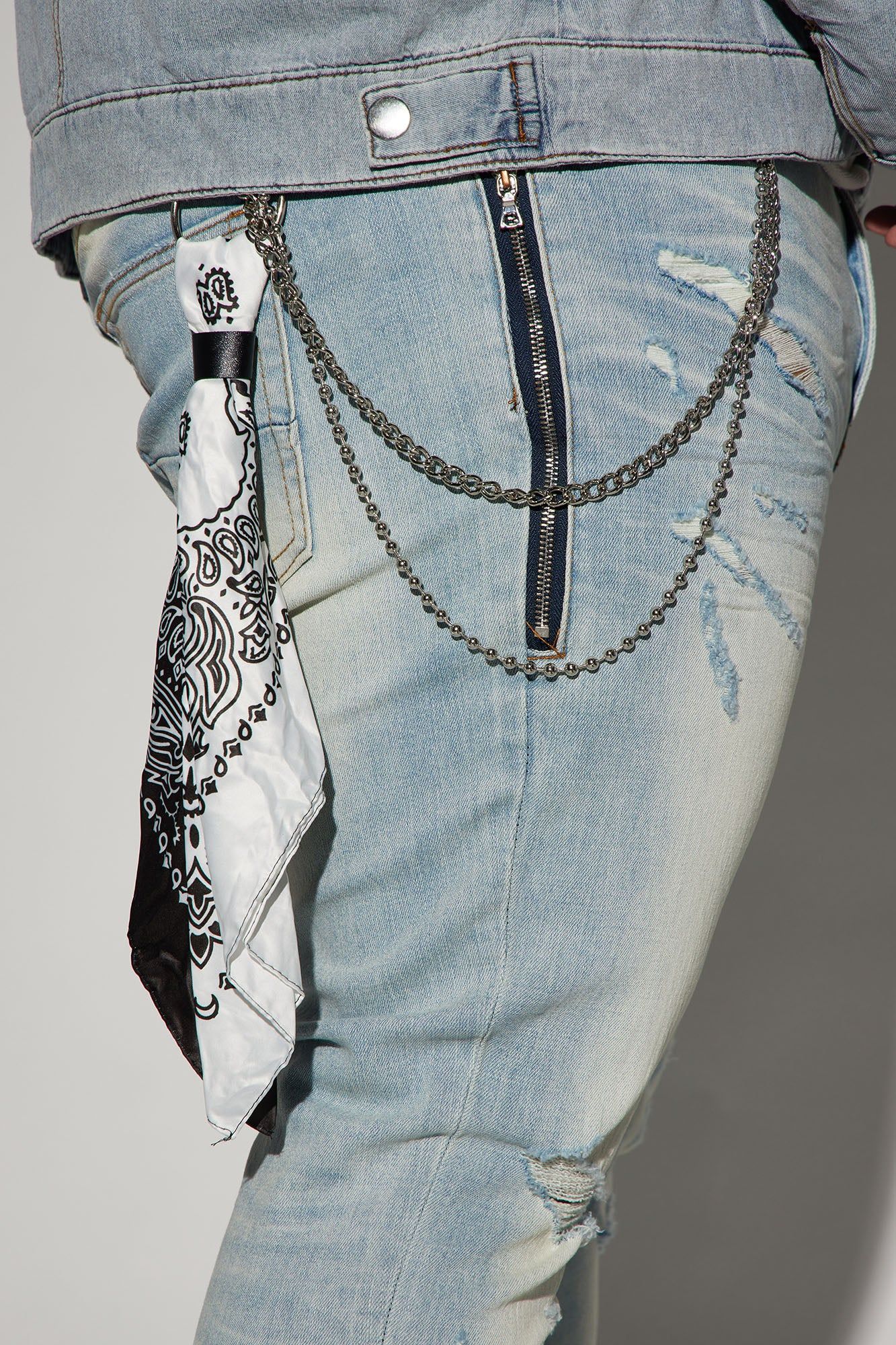 Get It Right Stacked Skinny Flare Jeans - Light Wash sold by Fashion Nova product image thumbnail 8