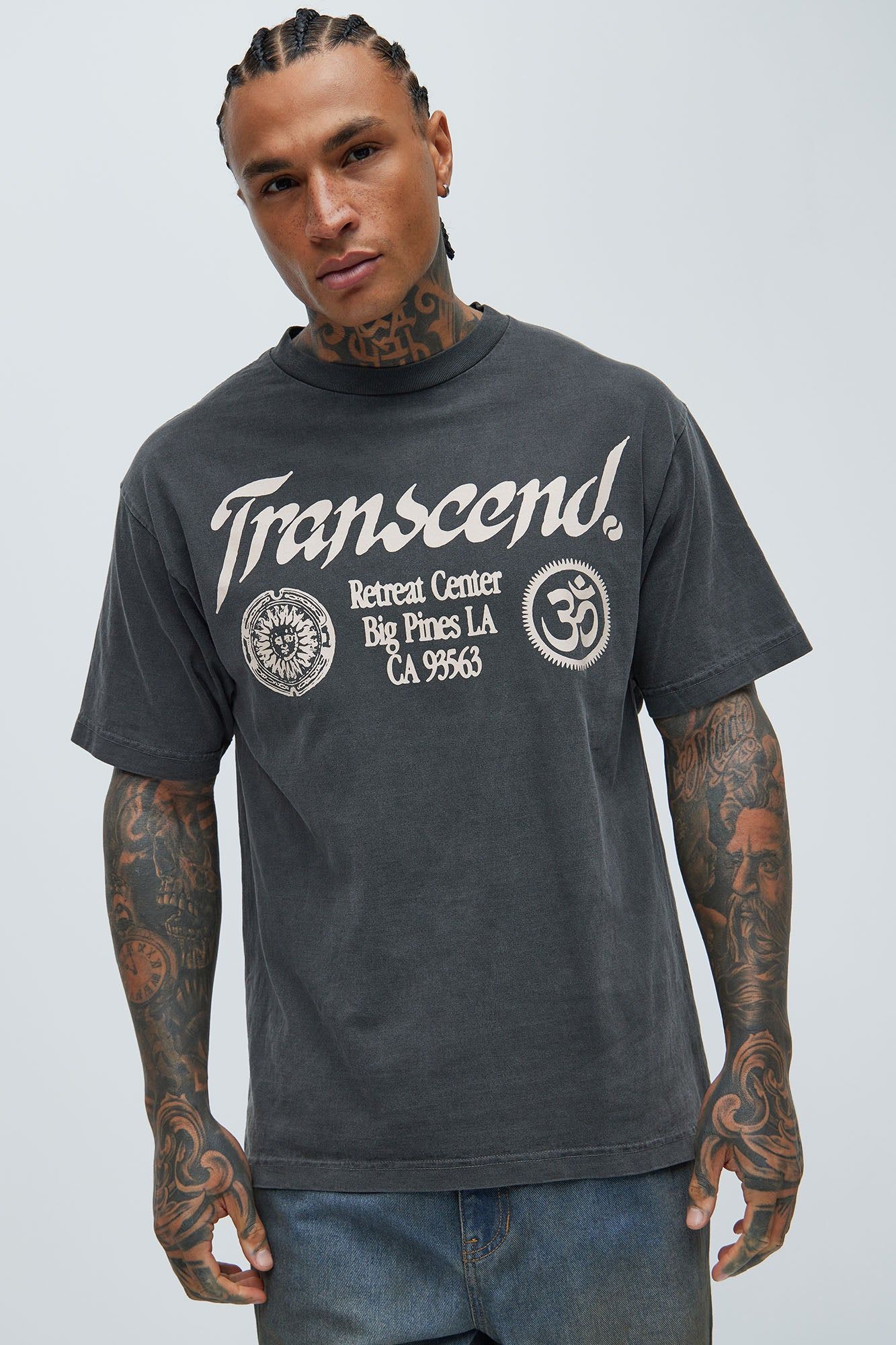 Transcend Short Sleeve Tee - Black sold by Fashion Nova