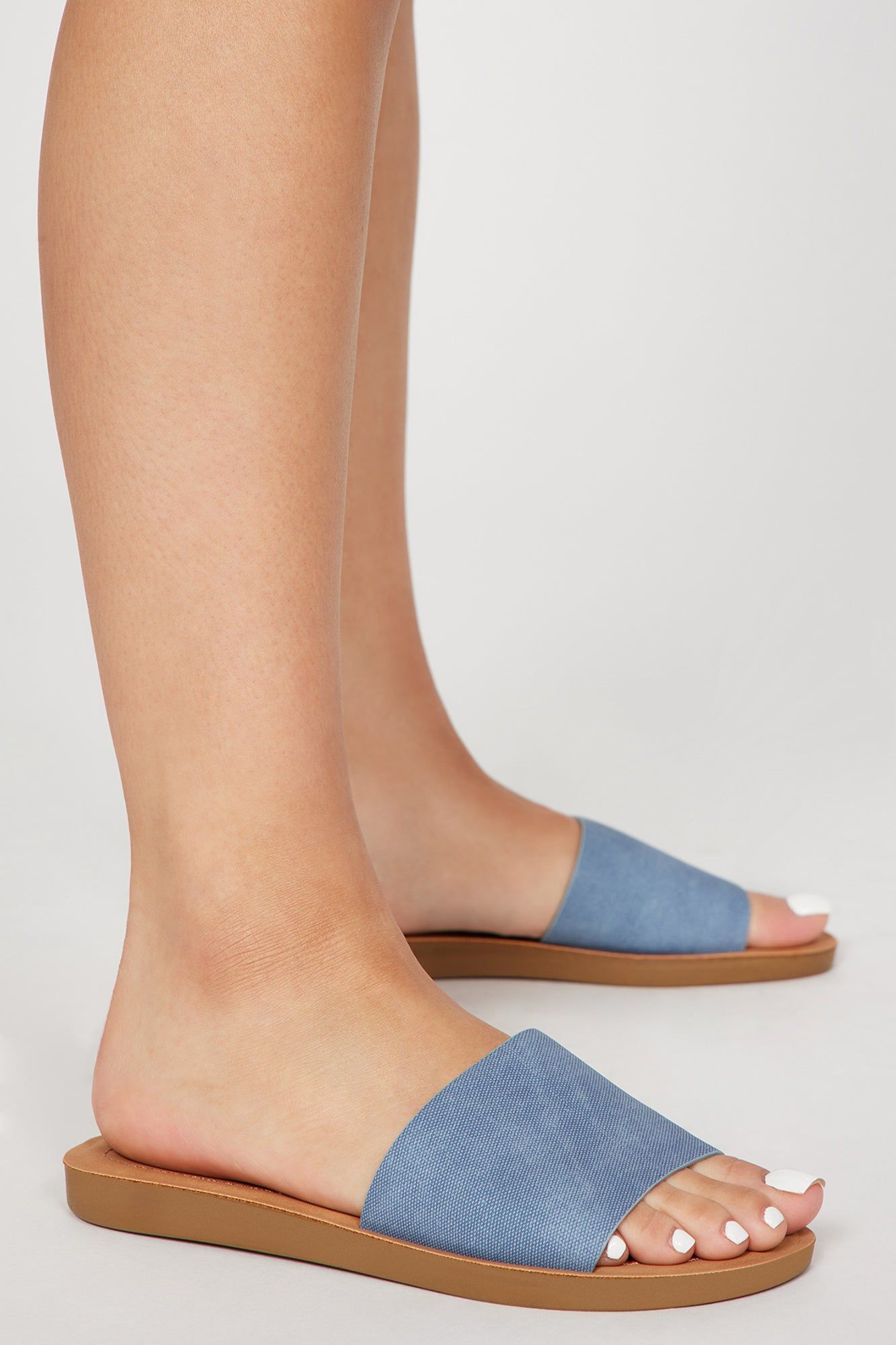 Janie Flat Sandals - Denim sold by Fashion Nova product image thumbnail 3