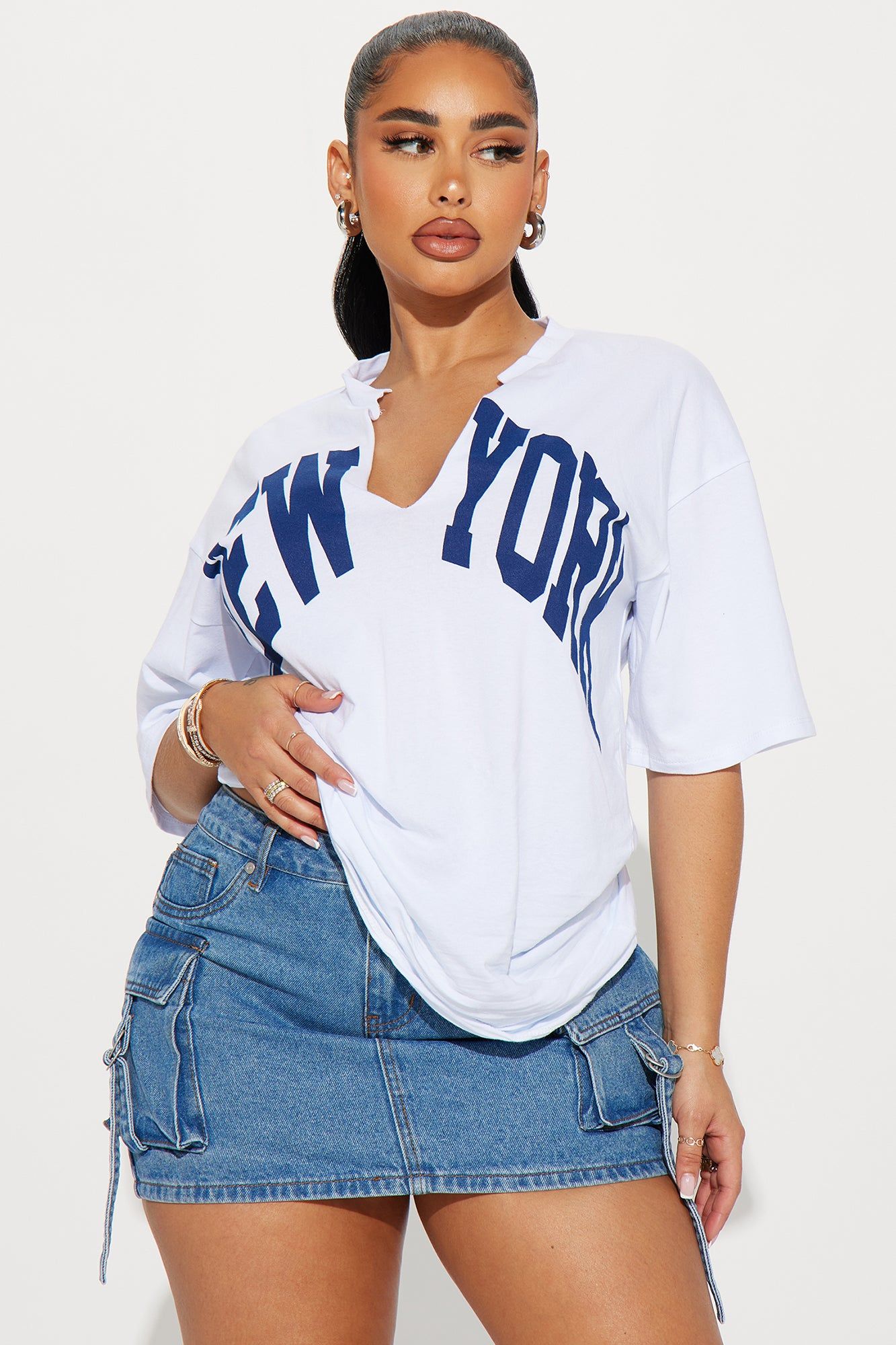 New York Girl T Shirt - White sold by Fashion Nova