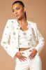 Caroline Embellished Blazer Set - White sold by Fashion Nova