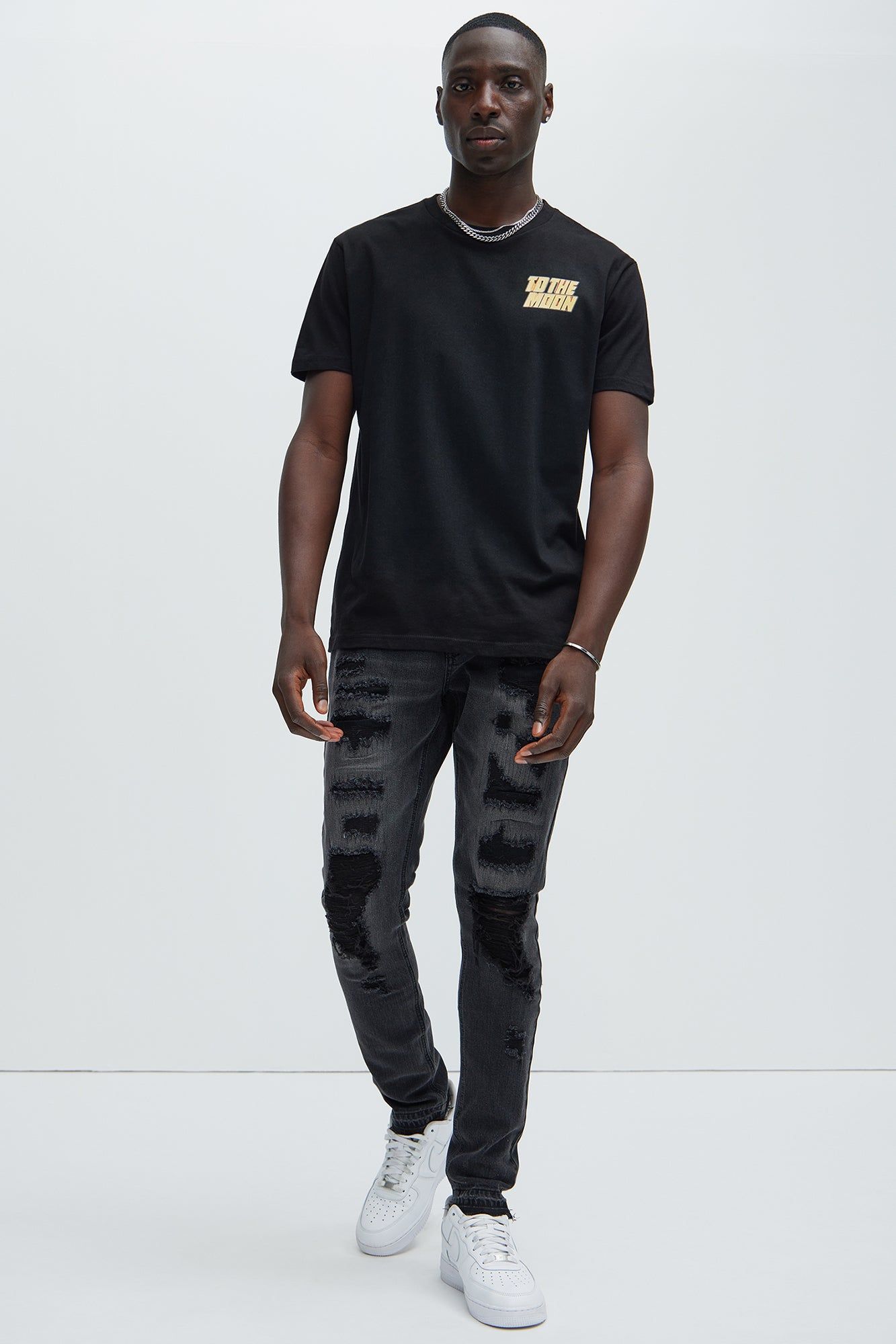 To The Moon Short Sleeve Tee - Black sold by Fashion Nova product image thumbnail 2