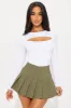 Eli Cut Out Long Sleeve Bodysuit - White sold by Fashion Nova