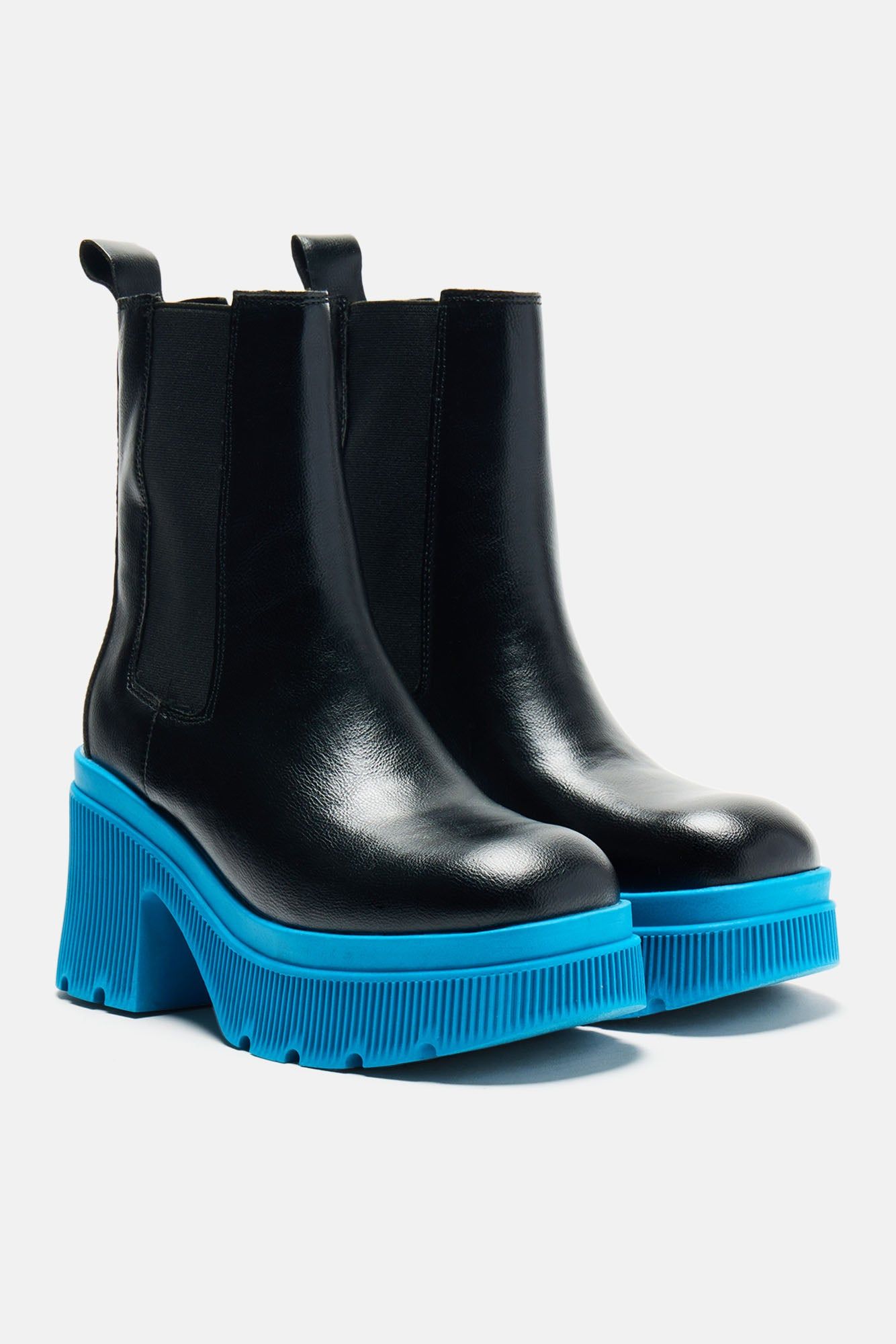 Erika Platform Booties - Black/Blue sold by Fashion Nova product image thumbnail 5