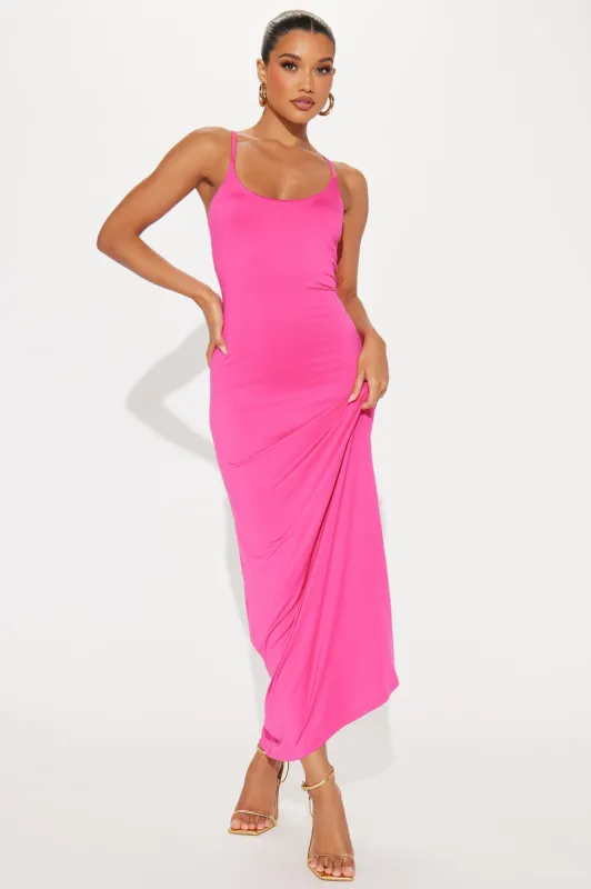 Elegant Ease Maxi Dress - Fuchsia sold by Fashion Nova