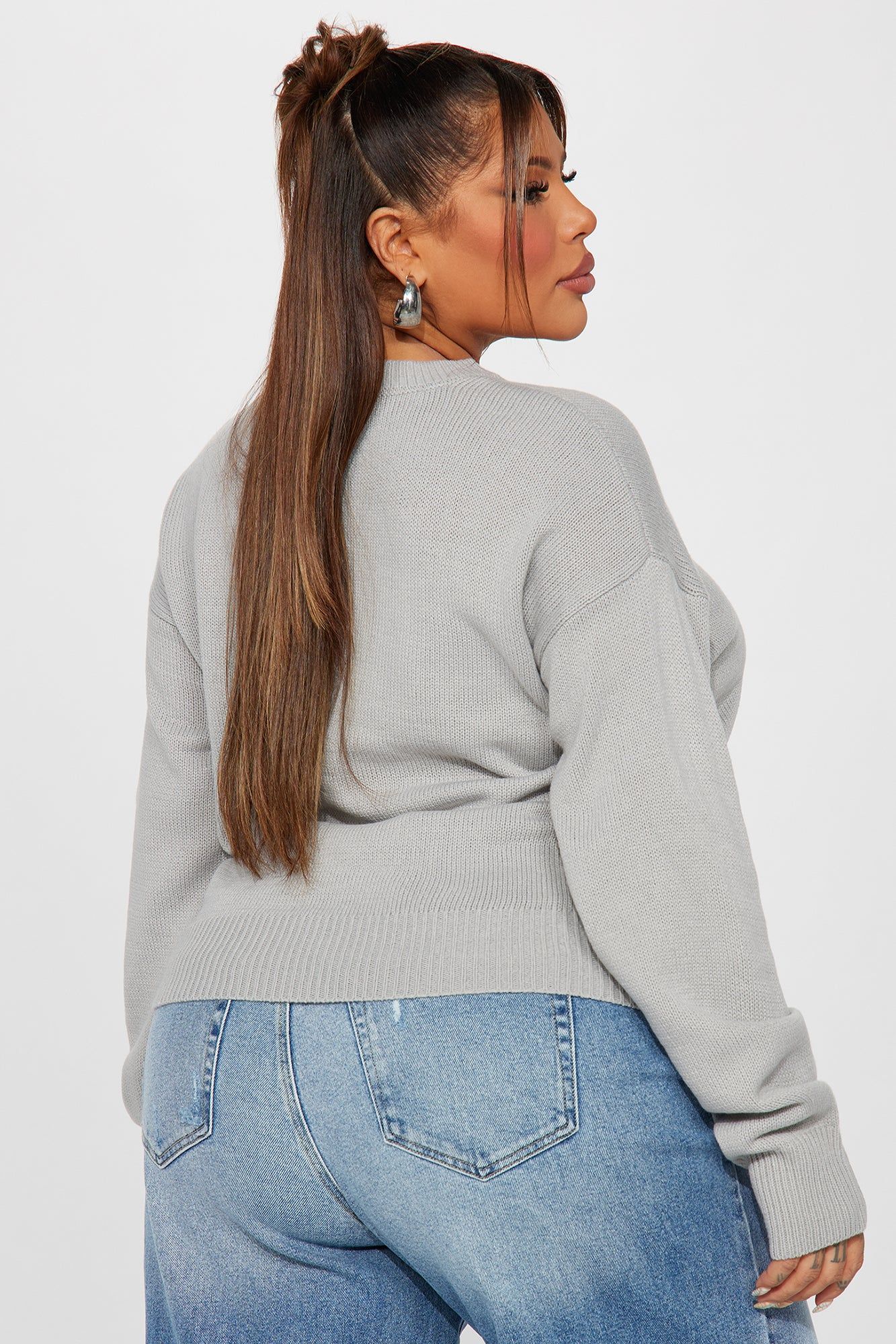 New York Vibe Sweater - Grey/combo sold by Fashion Nova product image thumbnail 6