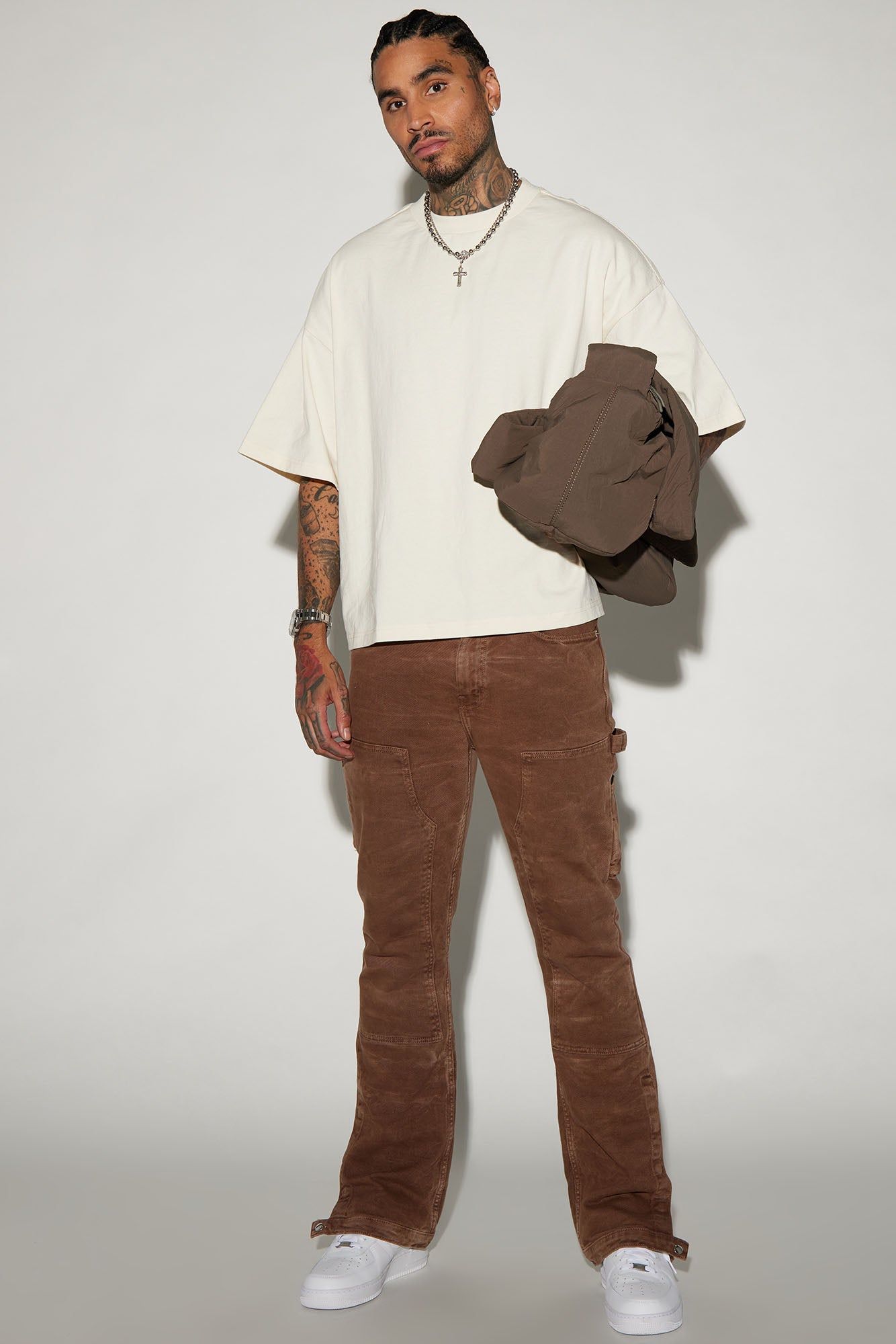 Boxy Cropped Heavyweight Short Sleeve Tee - Cream sold by Fashion Nova product image thumbnail 2