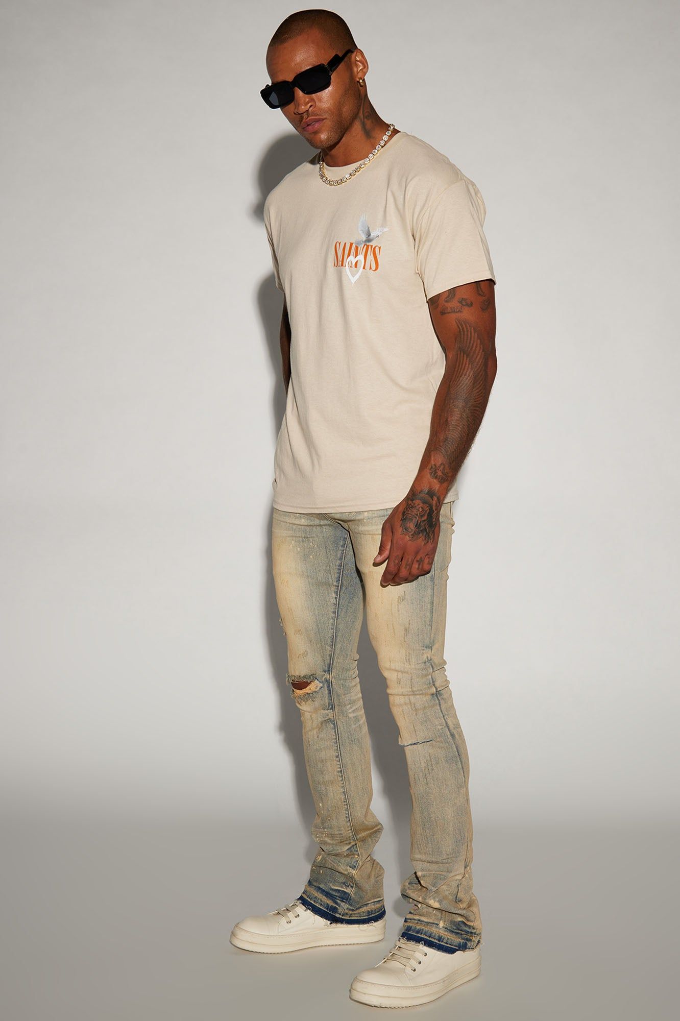 Walk With It Stacked Skinny Flare Jeans - Medium Wash sold by Fashion Nova product image thumbnail 2