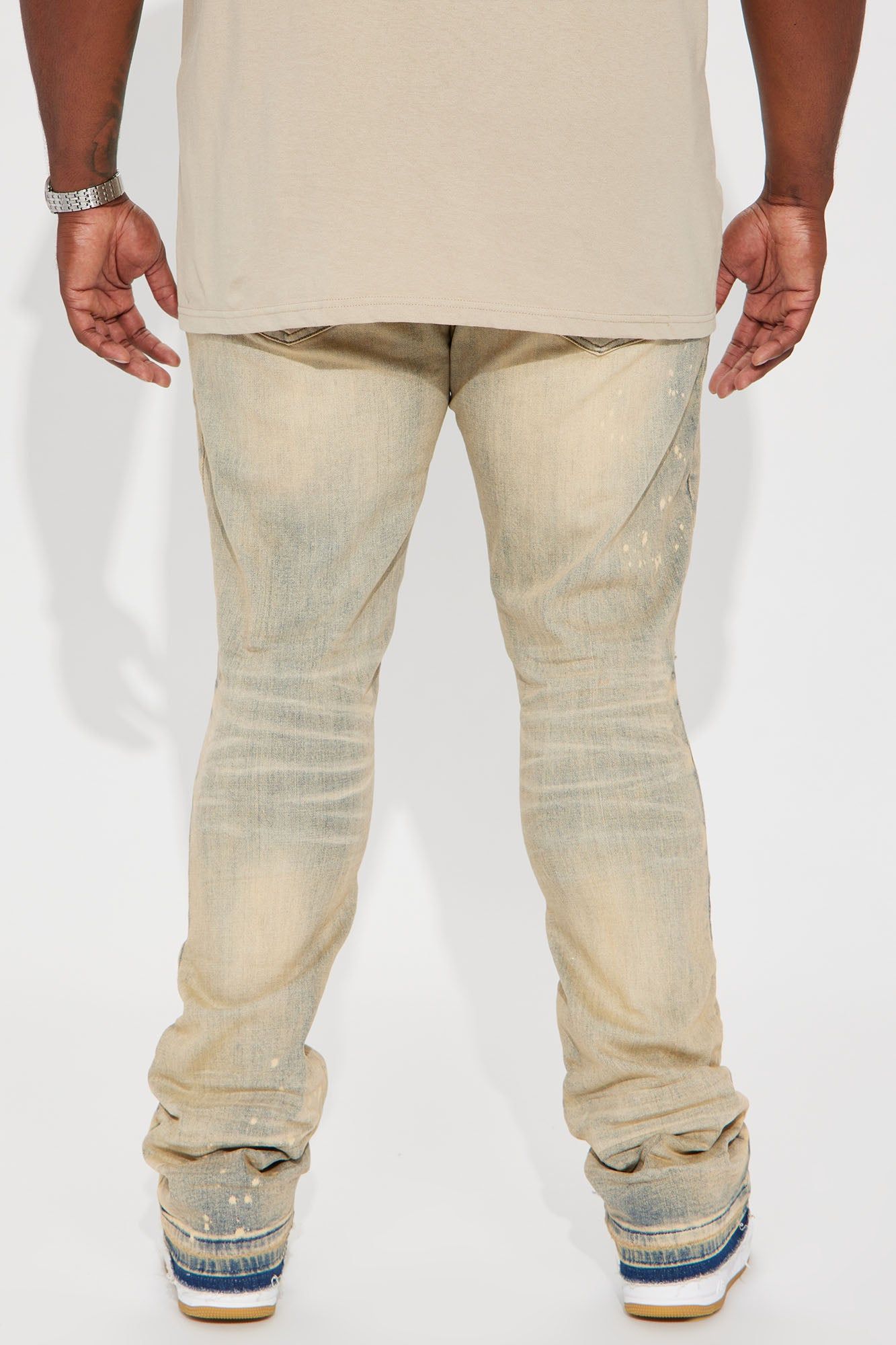 Walk With It Stacked Skinny Flare Jeans - Medium Wash sold by Fashion Nova product image thumbnail 7