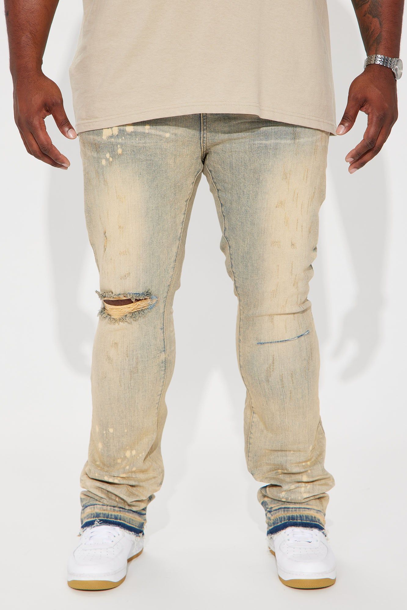 Walk With It Stacked Skinny Flare Jeans - Medium Wash sold by Fashion Nova product image thumbnail 3