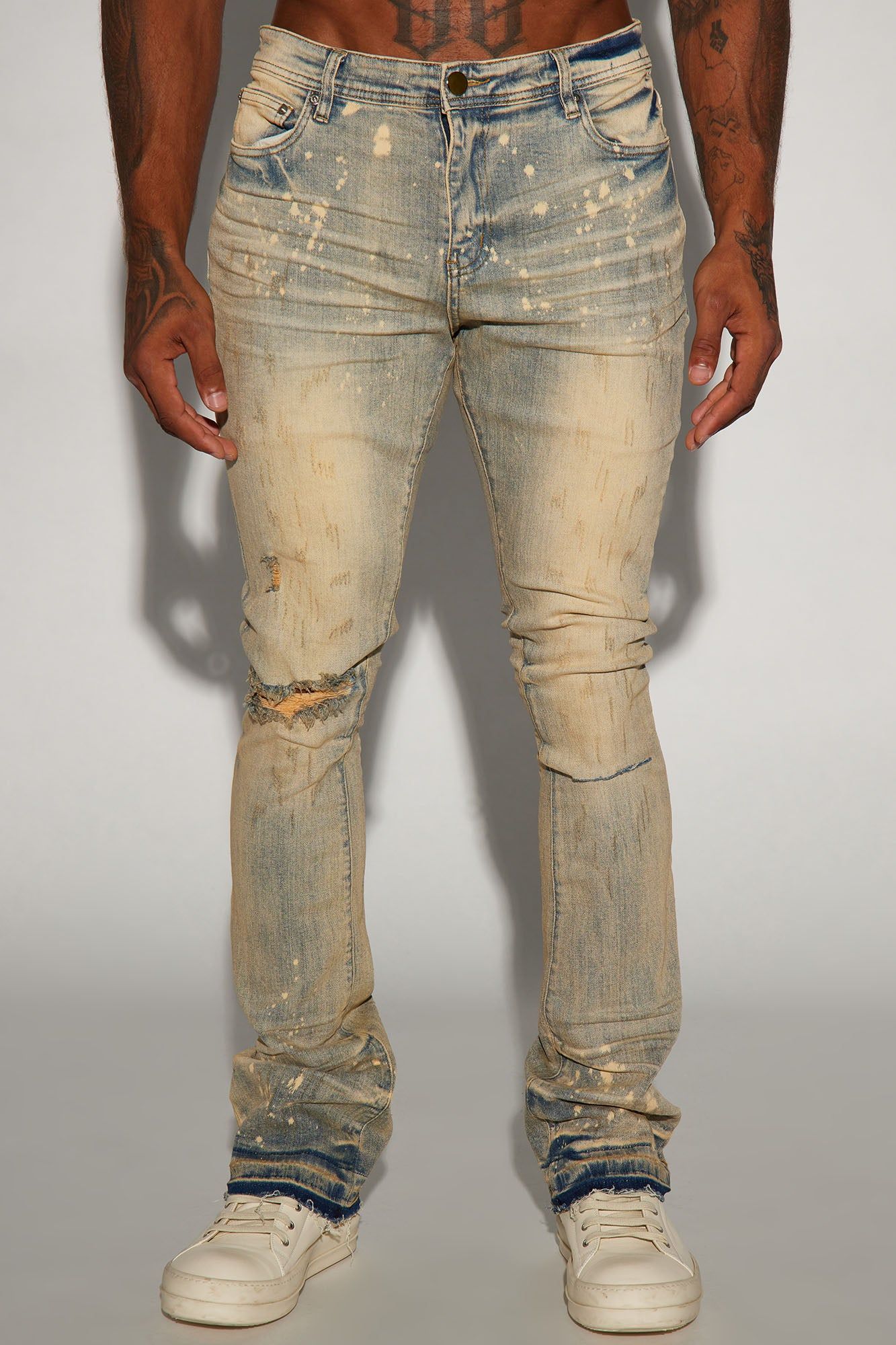 Walk With It Stacked Skinny Flare Jeans - Medium Wash sold by Fashion Nova product image thumbnail 4
