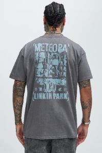 Linkin Park Meteora Photo Collage Oversized Short Sleeve Tee - Black sold by Fashion Nova