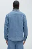 Water Brush Denim Shirt - Light Blue sold by Fashion Nova
