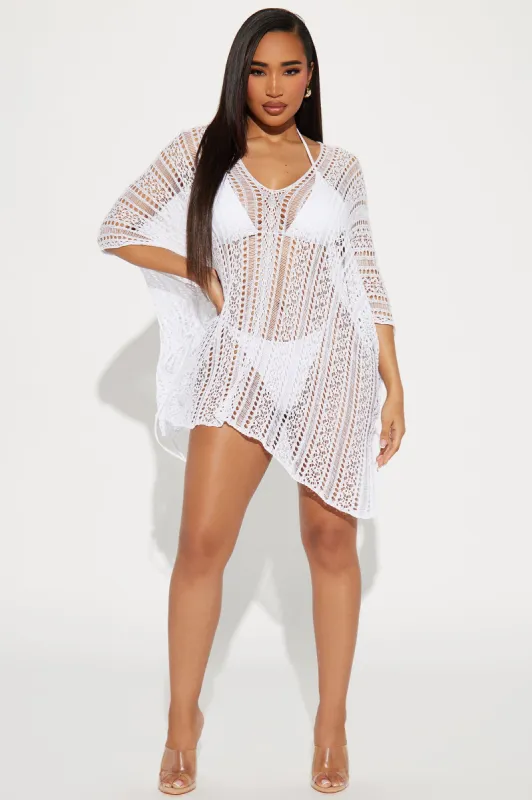 Althea Swim Cover Up - White sold by Fashion Nova
