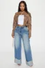Feeling The Pressure Cuffed Straight Leg Jeans - Medium Wash sold by Fashion Nova