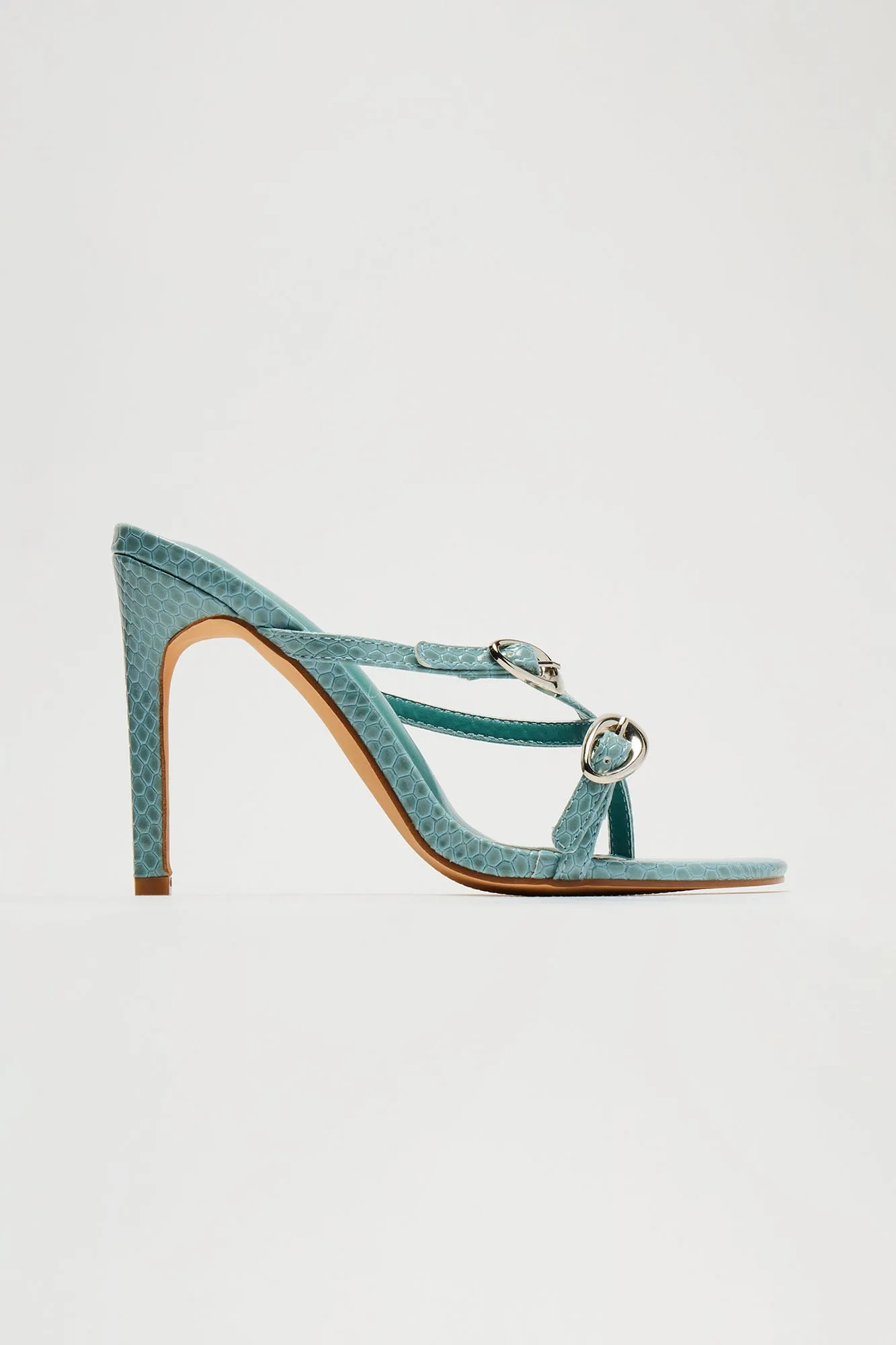 Nara Heeled Sandals - Blue sold by Fashion Nova product image thumbnail 2
