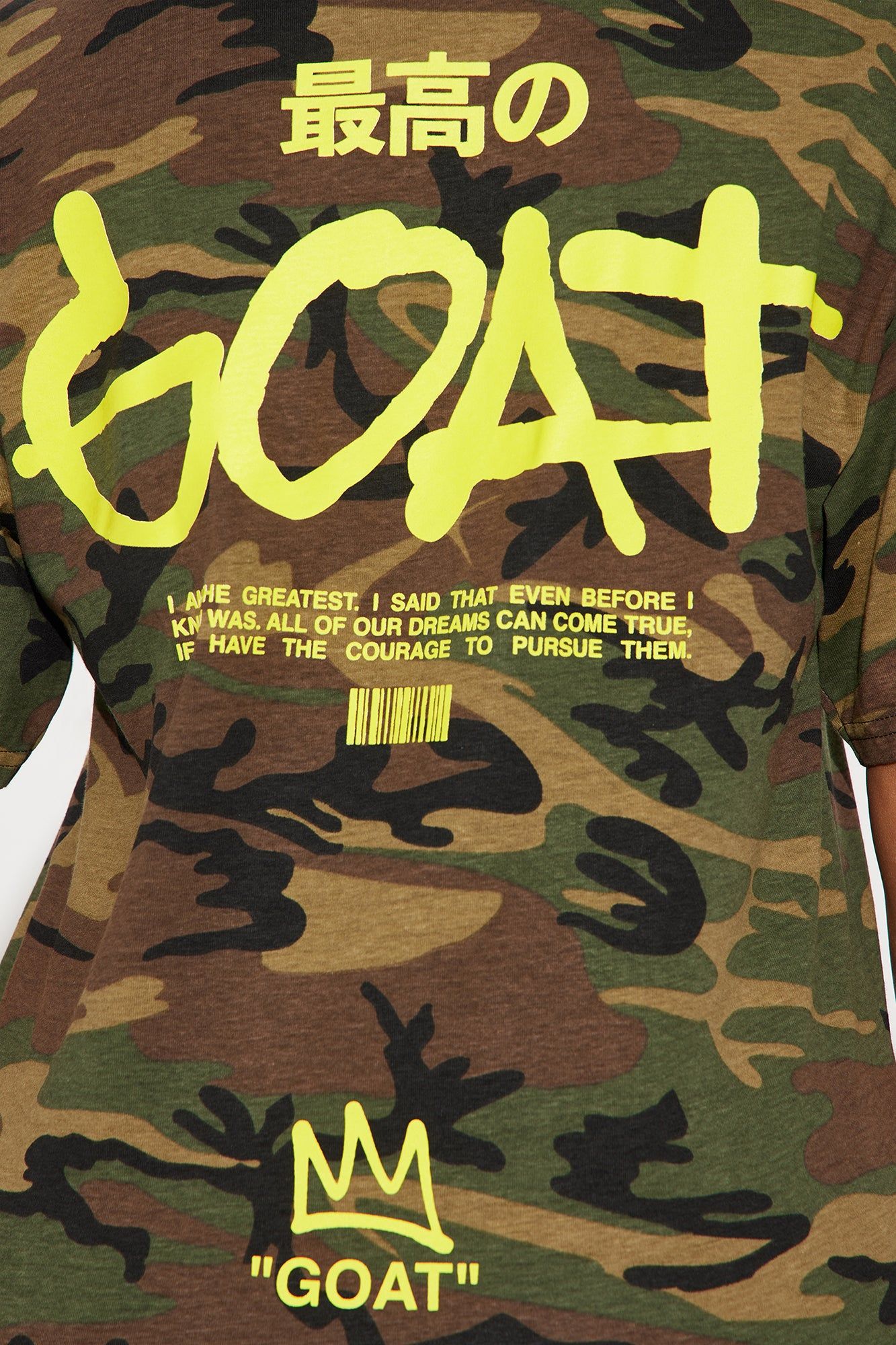 GOAT Camo Tee - Camouflage sold by Fashion Nova product image thumbnail 5