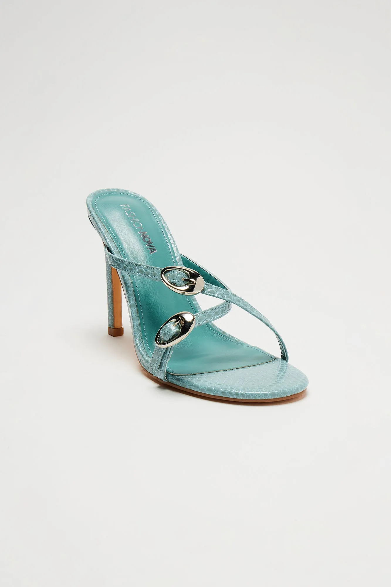Nara Heeled Sandals - Blue sold by Fashion Nova product image thumbnail 3