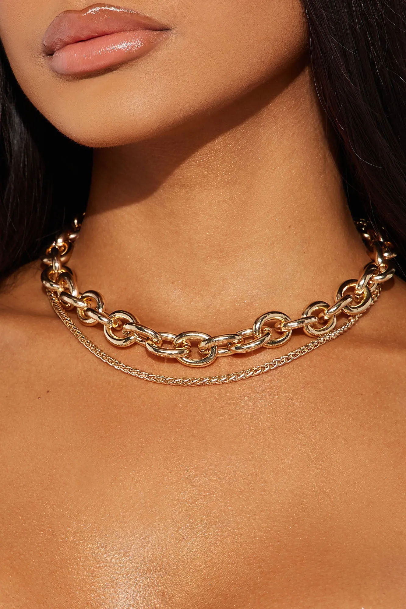 The Perfect Piece Necklace - Gold sold by Fashion Nova