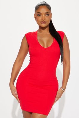 Elise Mini Dress - Red sold by Fashion Nova