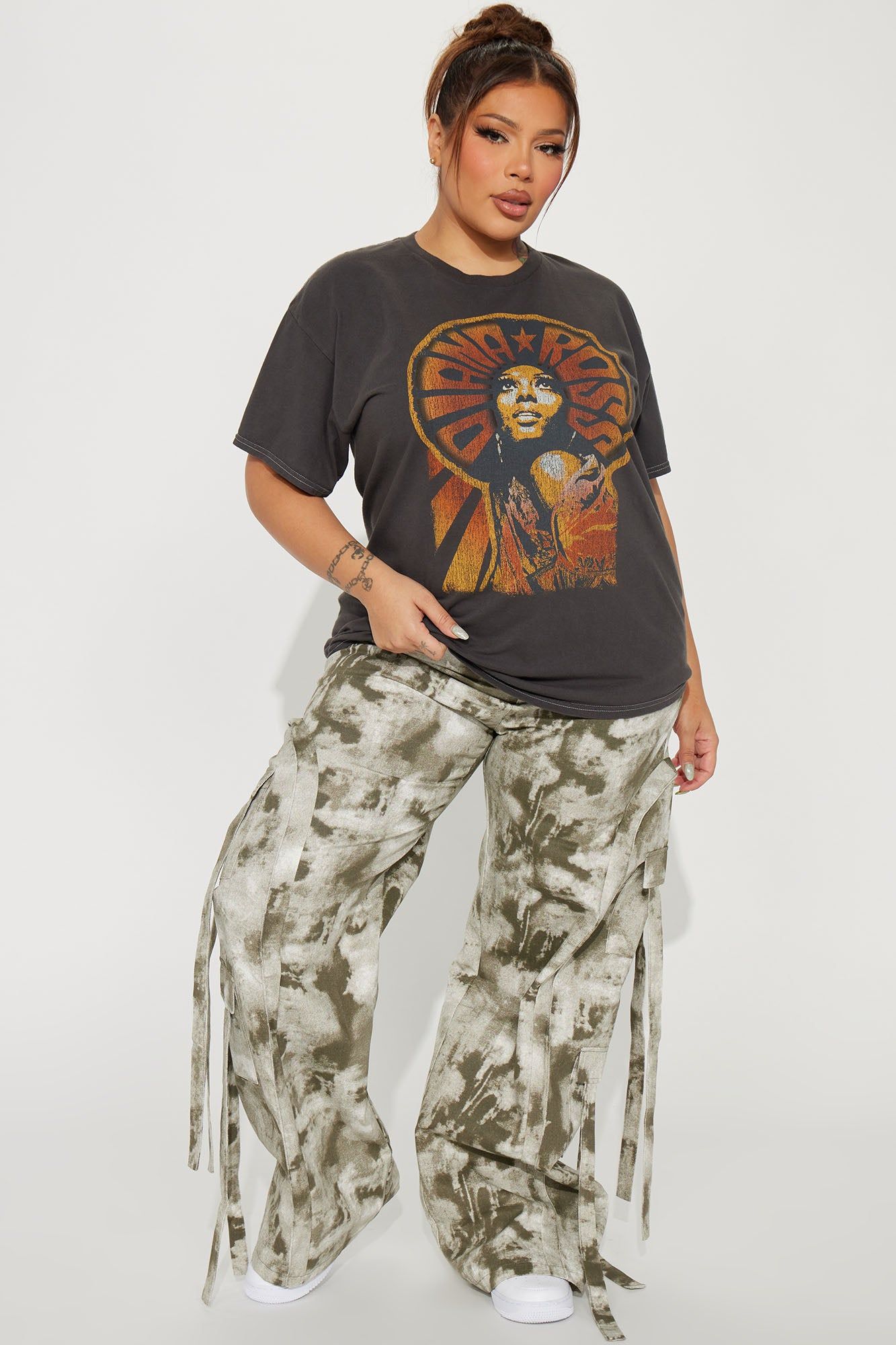 Diana Ross Washed Tshirt - Black Wash sold by Fashion Nova product image thumbnail 5