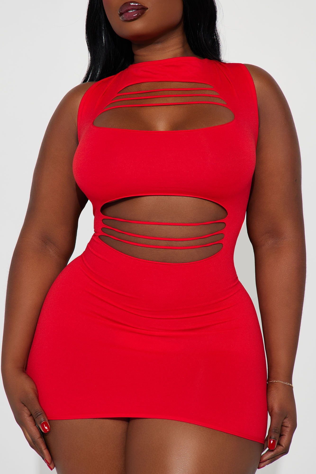 Can't Commit Dress Bodystocking - Red sold by Fashion Nova product image thumbnail 5