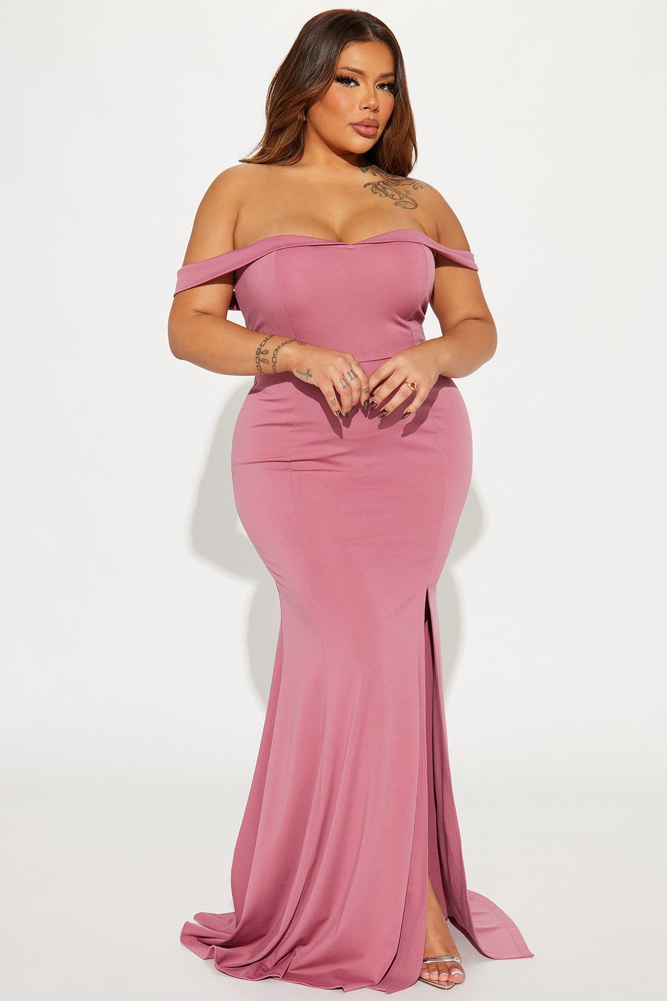 Special Evening Crepe Gown - Mauve sold by Fashion Nova product image thumbnail 4