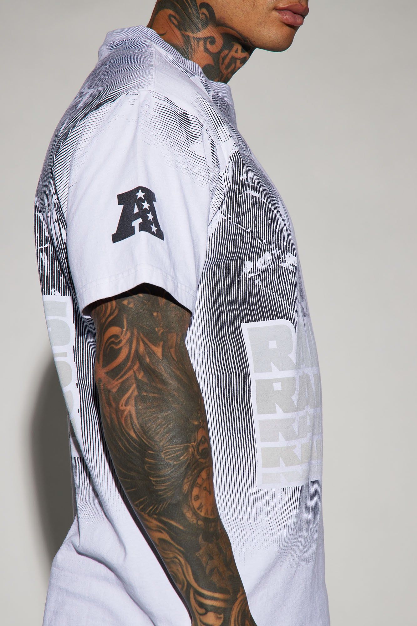 Raiders Huddle Up Short Sleeve Tee - Black/combo sold by Fashion Nova product image thumbnail 5