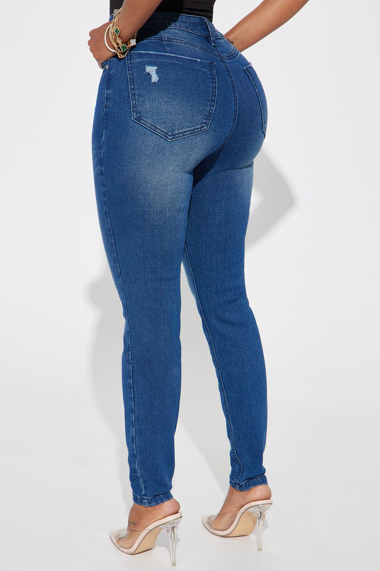 Kaya Stretch Curvy Skinny Jean - Dark Wash sold by Fashion Nova product image thumbnail 3