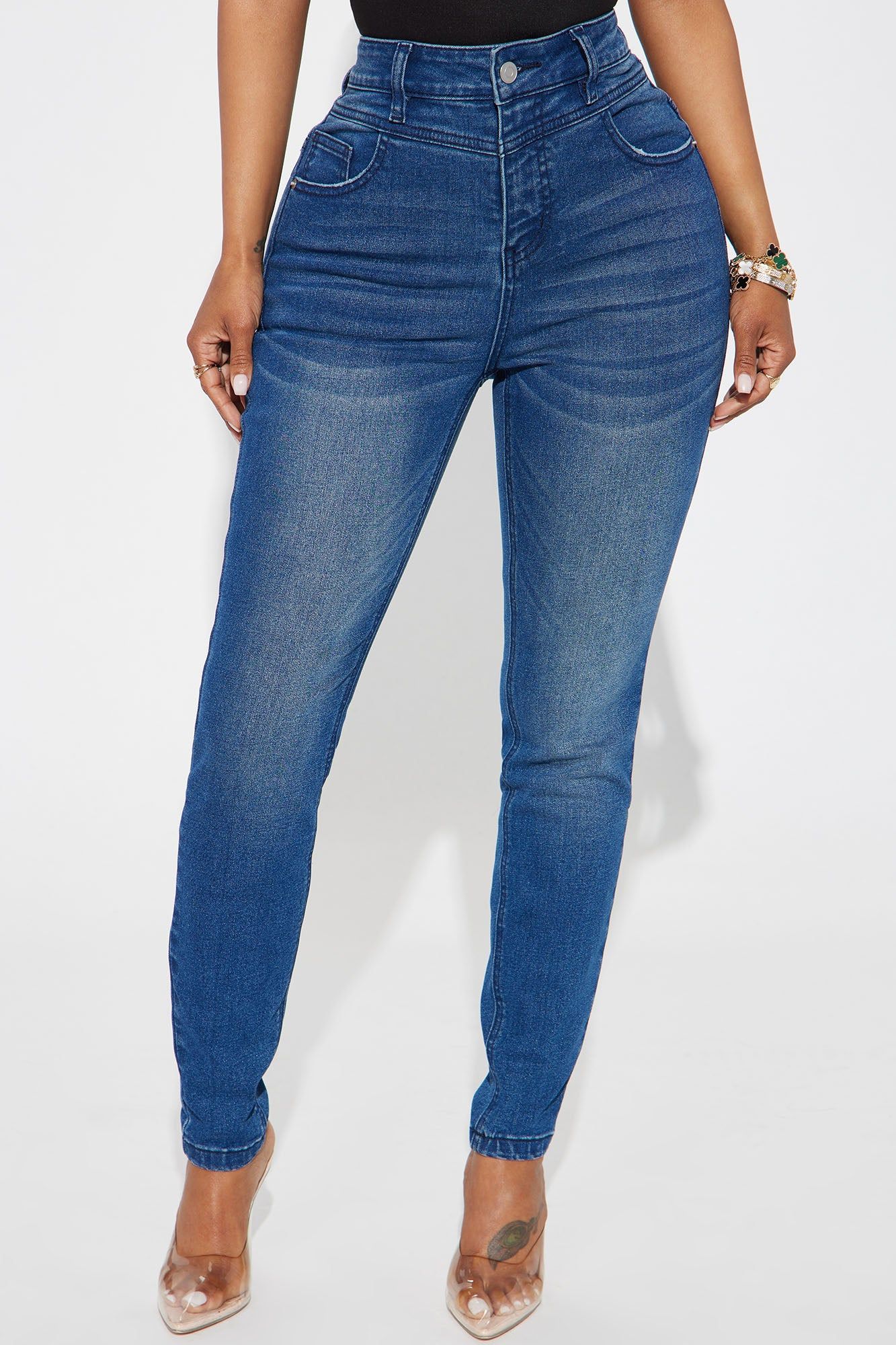 Kaya Stretch Curvy Skinny Jean - Dark Wash sold by Fashion Nova product image thumbnail 2