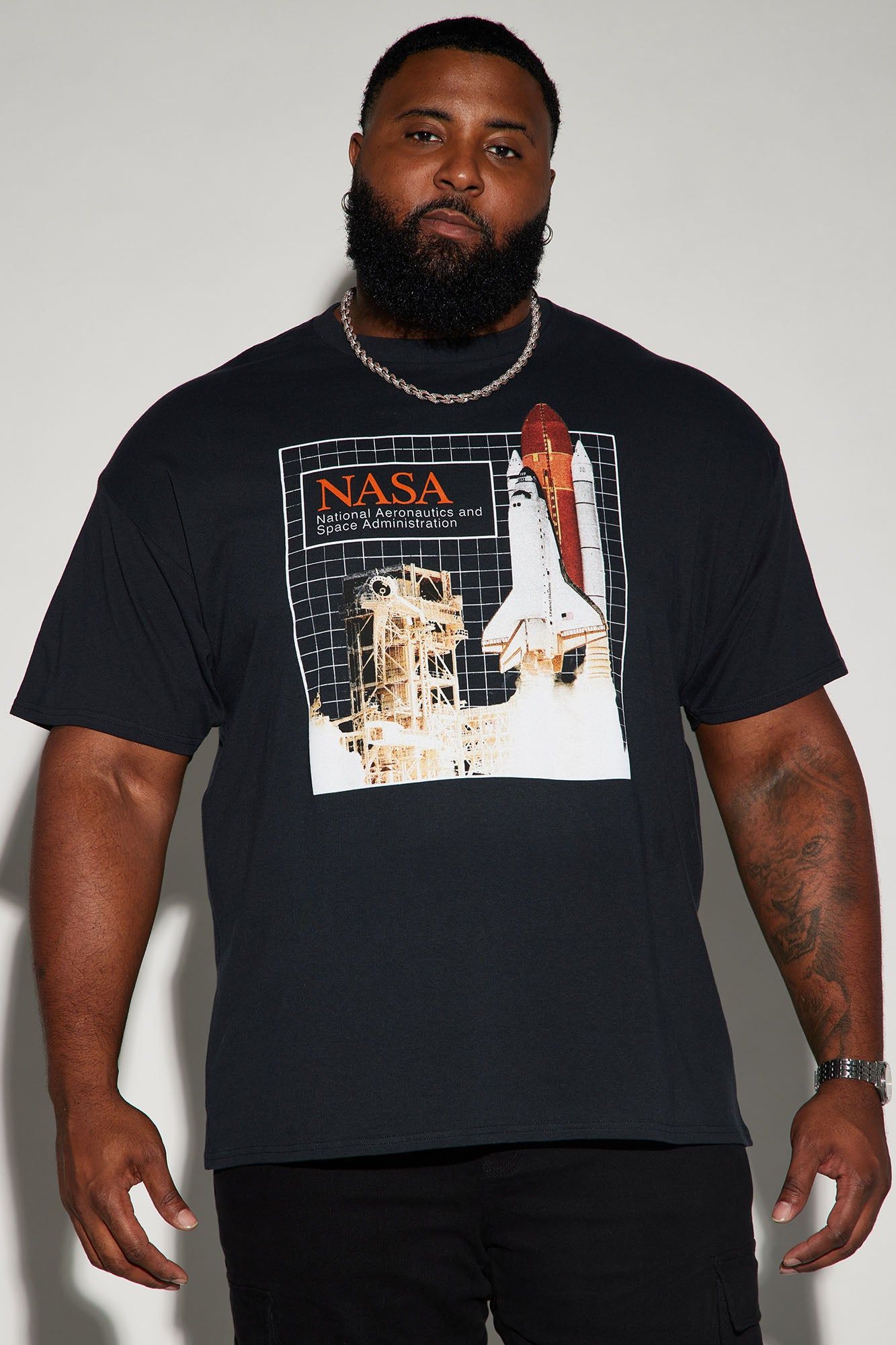 NASA Launch Site Short Sleeve Tee - Black sold by Fashion Nova product image thumbnail 4